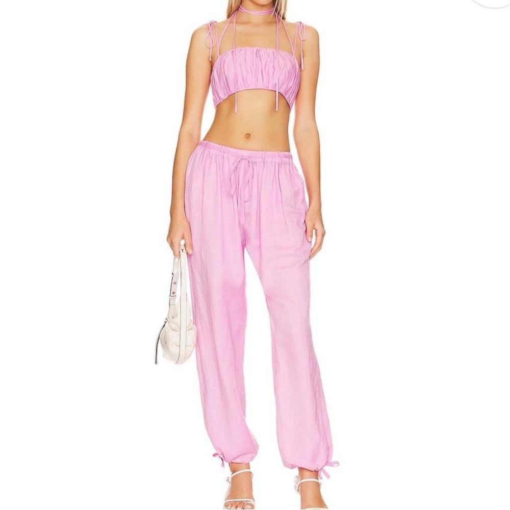 L'Academie Pink Two-Piece Set